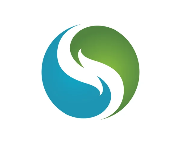 Eco Leaf Logo — Stock Vector