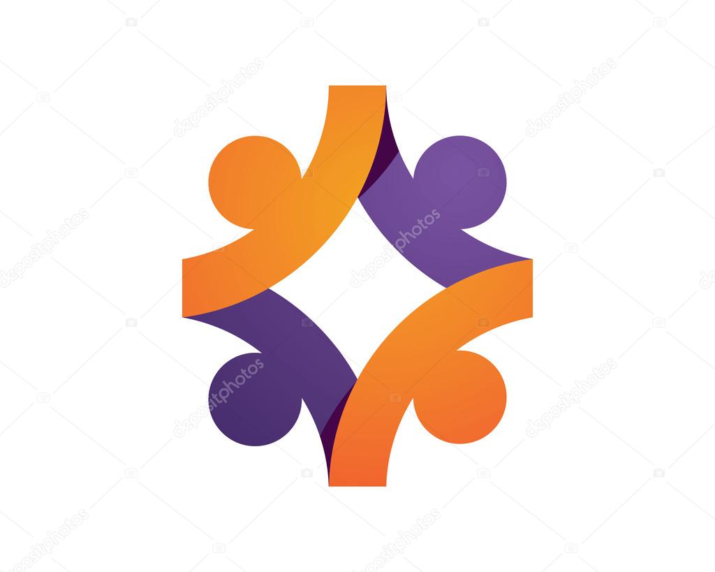 Collection Of People Icons In Circle - Vector Concept Engagement, Togetherness