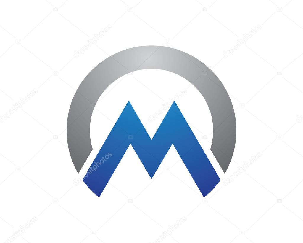 M Letter Logo Template Mountain Logo