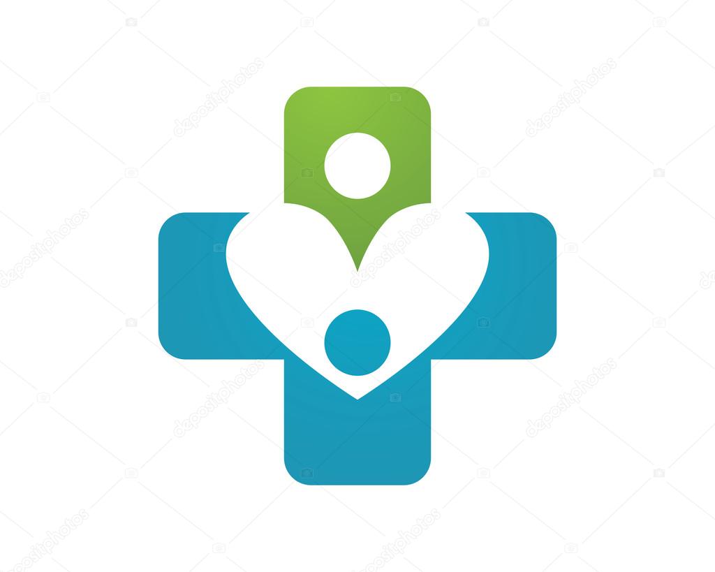 Health Medical Logo with fun people