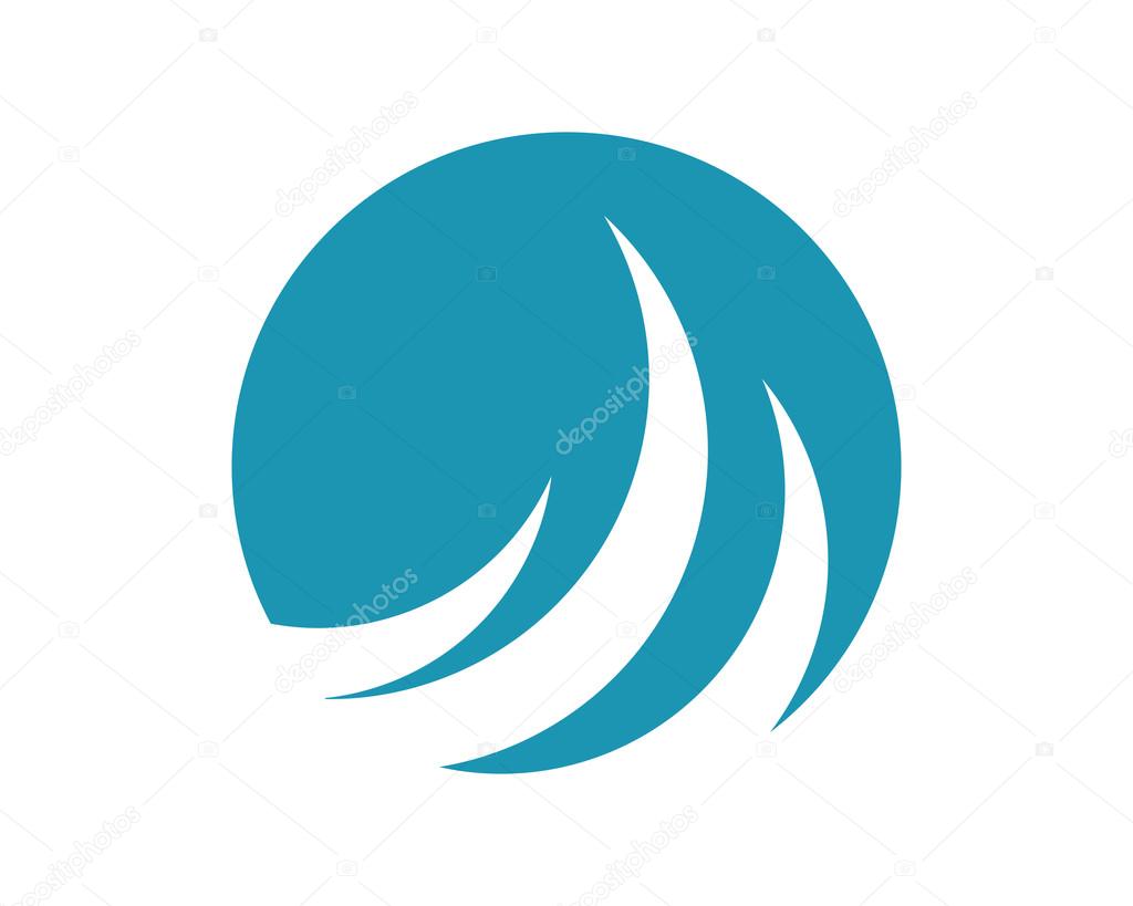 Beauty Wave symbol and icon Template