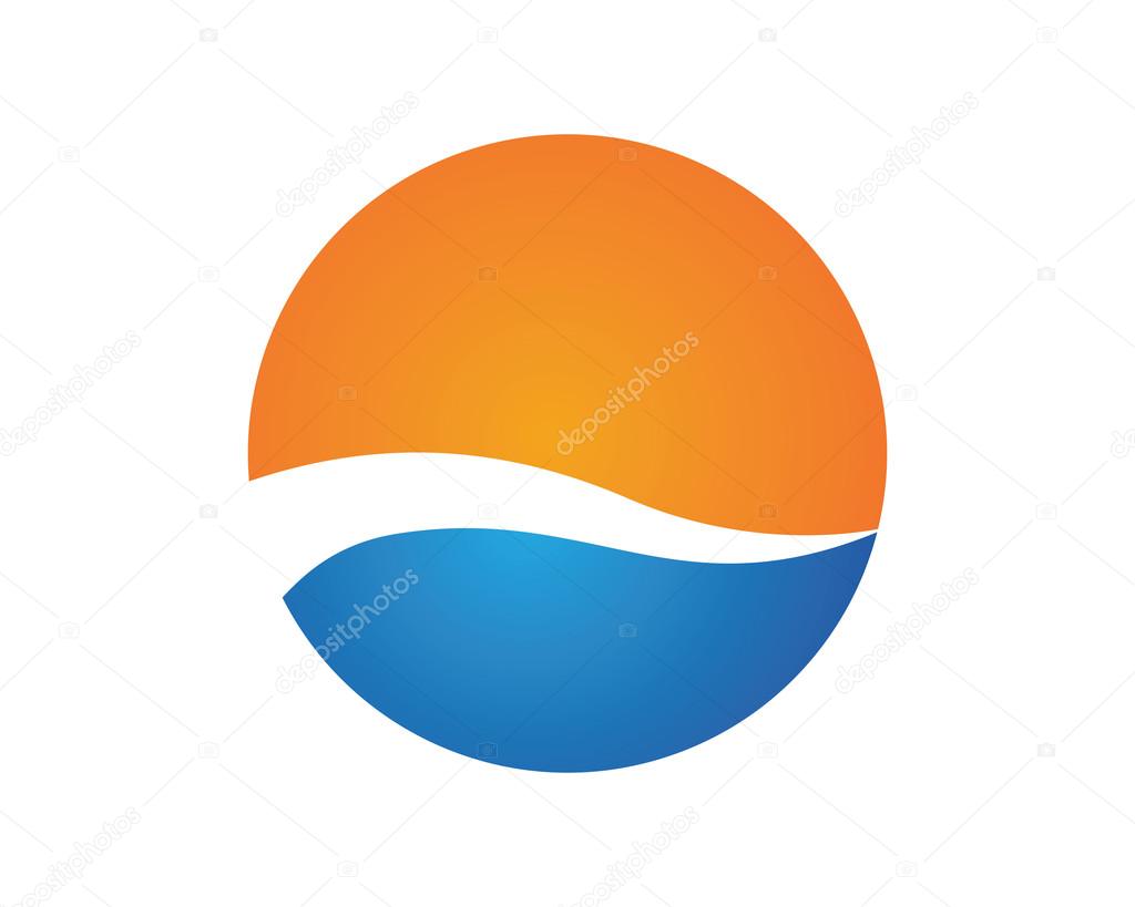 Beauty Wave symbol and icon Template