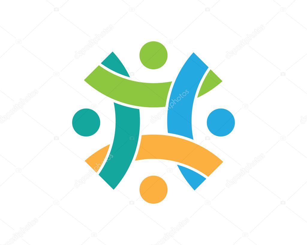 Community Care Logo Vector Concept Engagement, Togetherness