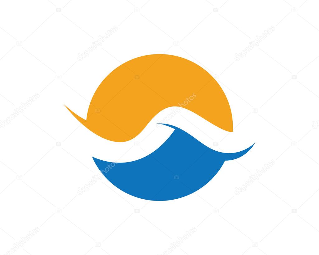 Beauty Wave symbol and icon Template