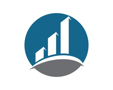 İş finans logo şablonu