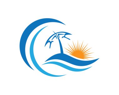 Dalga güzellik Logo şablonu