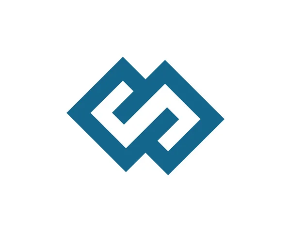 S字ロゴ、ボリュームアイコンデザインテンプレート要素 — ストックベクタ
