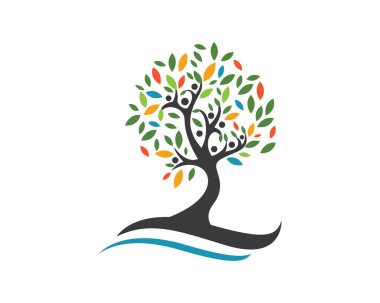 Eco ağaç Logo şablonu