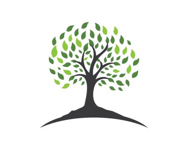 Eco ağaç Logo şablonu