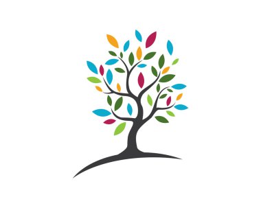 Eco ağaç Logo şablonu