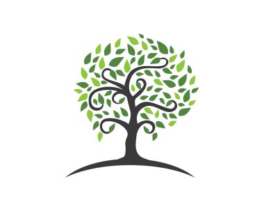 Eco ağaç Logo şablonu