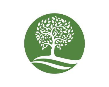 Eco ağaç Logo şablonu