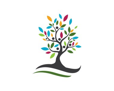 Eco ağaç Logo şablonu