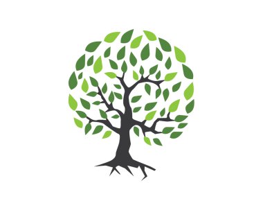 Eco ağaç Logo şablonu