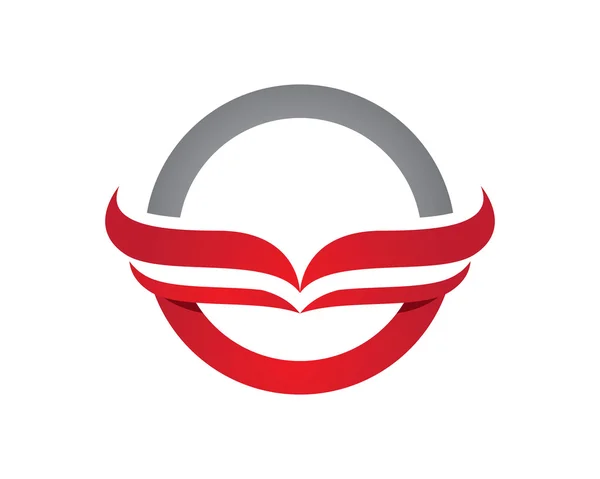 V Wing Logo sjabloon — Stockvector