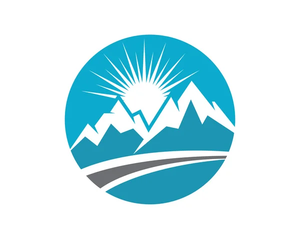 Mountain logotyp mall — Stock vektor