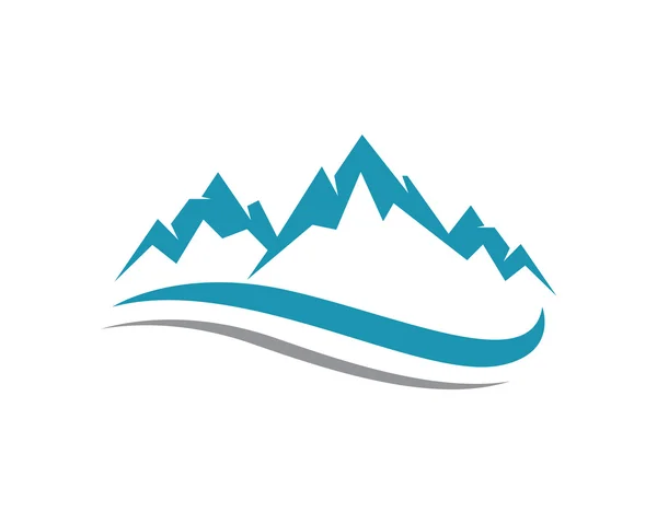 Гора шаблон логотип — стоковий вектор