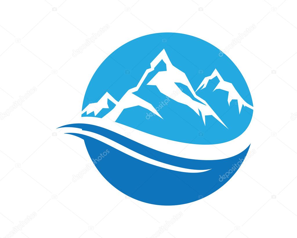 Mountain icon Logo Business Template Vector