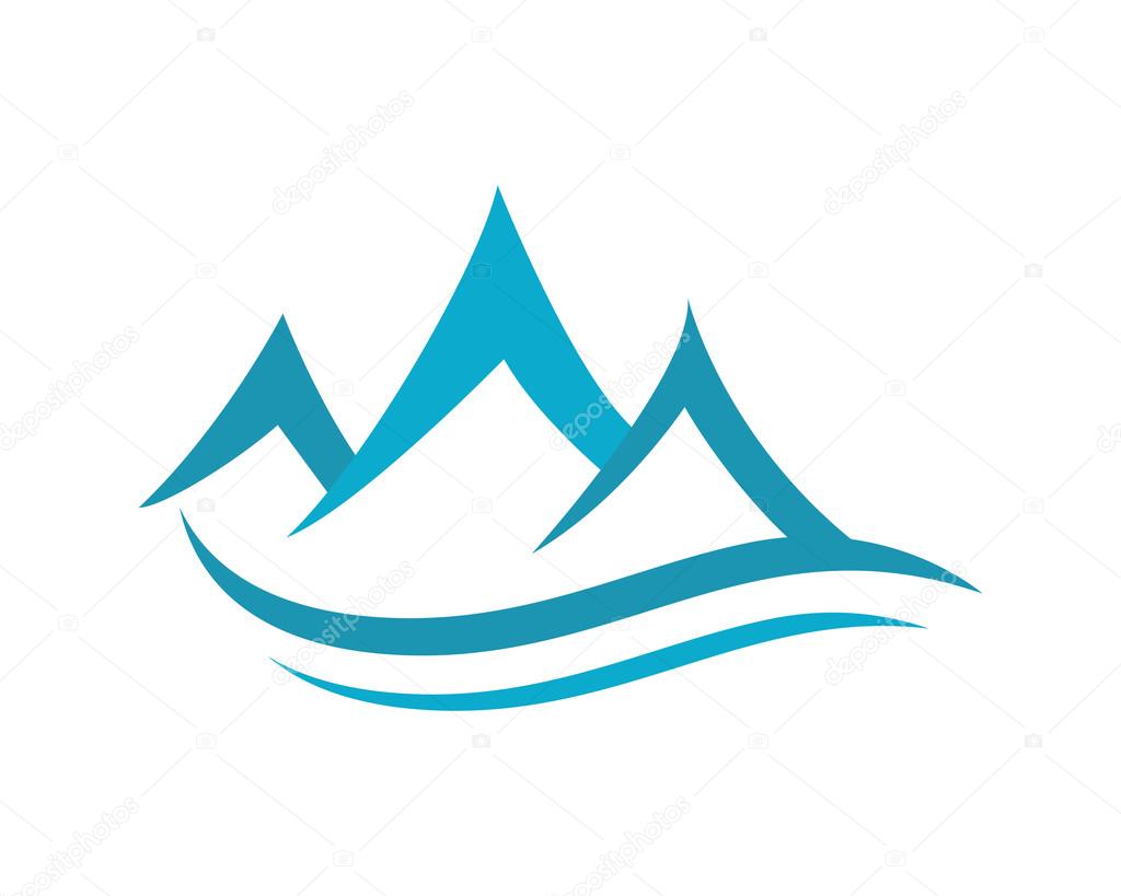 Mountain icon Logo Business Template Vector