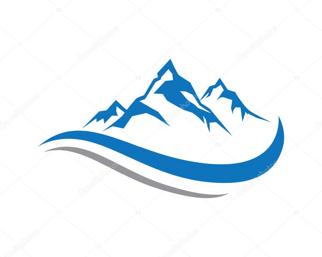 Mountain icon Logo Business Template Vector