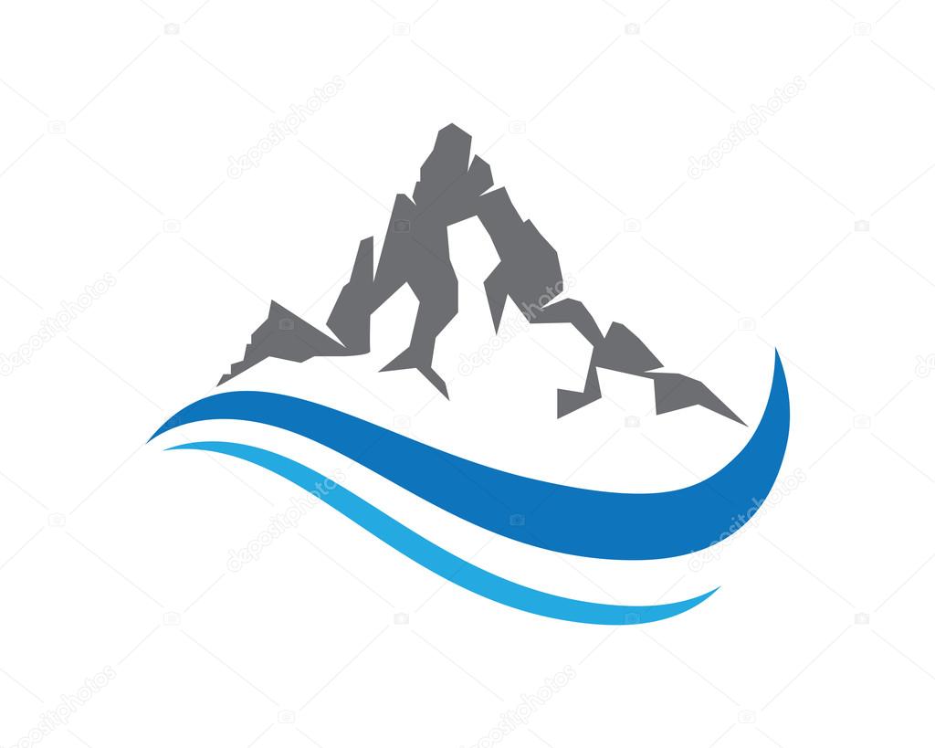 Mountain icon Logo Business Template Vector