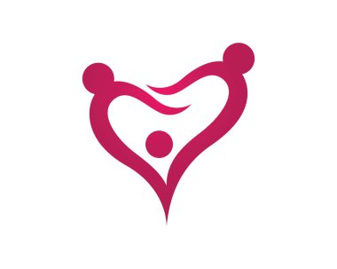 Evlat edinme bakım Logo şablonu