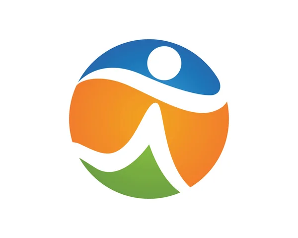 Szablon logo zdrowego życia — Wektor stockowy
