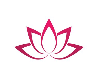 Stilize lotus çiçek simge vektör arka plan