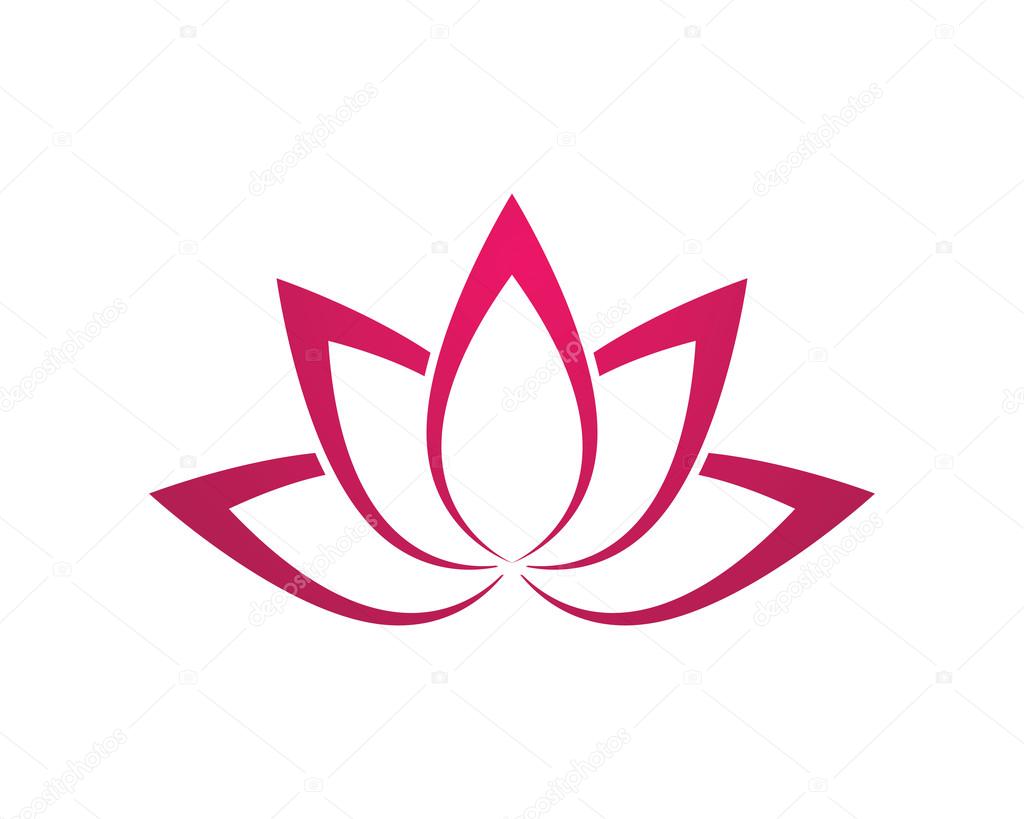Vector lotus flowers design for spa, yoga class, hotel and resort