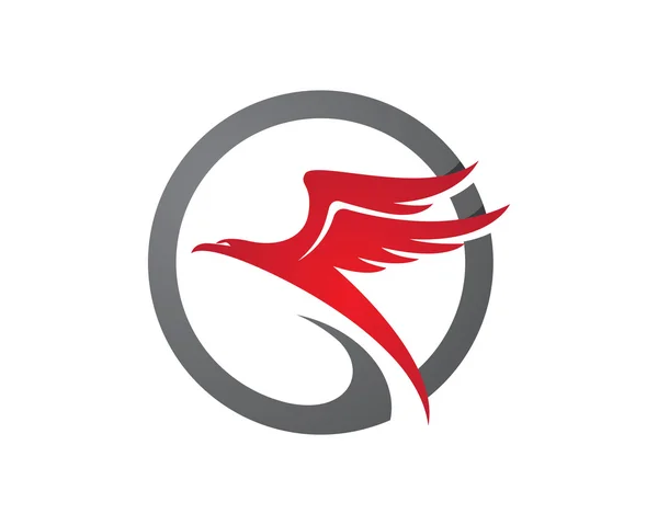 Şahin Logo şablonu vektör — Stok Vektör