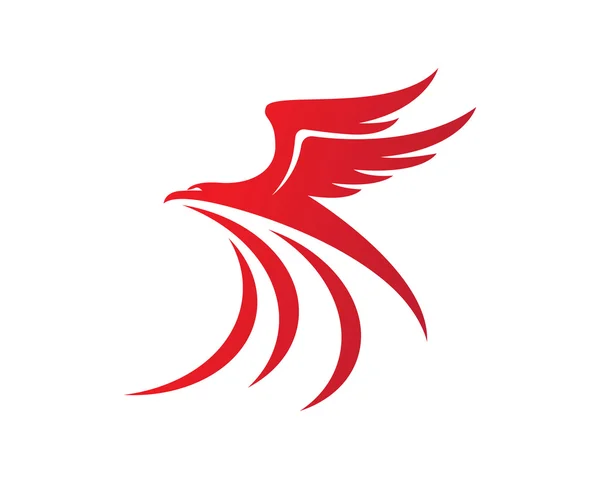 Vettore modello logo Falcon — Vettoriale Stock