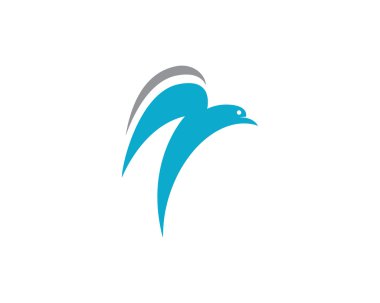 Güvercin simgesi Logo şablonu