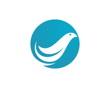 Güvercin simgesi Logo şablonu