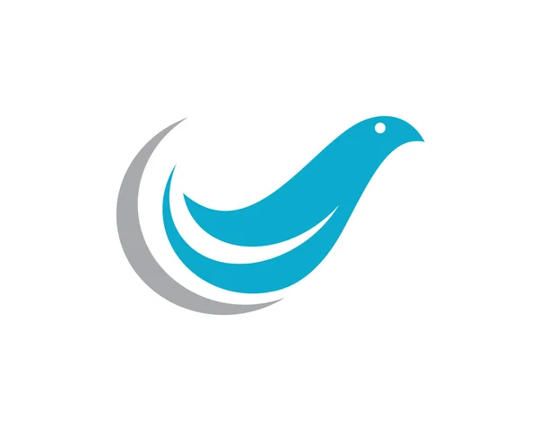Paloma icono Logo plantilla — Vector de stock