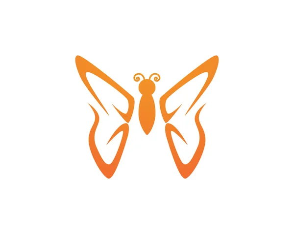 Szépség pillangó logó sablon — Stock Vector