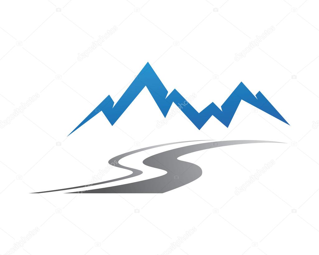 Mountains Logo Template vector icon