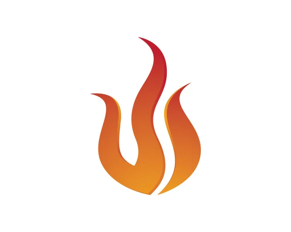 Fire logo menggoda - Stok Vektor