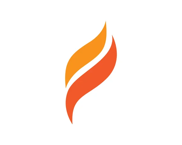 Oheň logo tempate — Stockový vektor