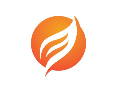 Yangın logo tempate