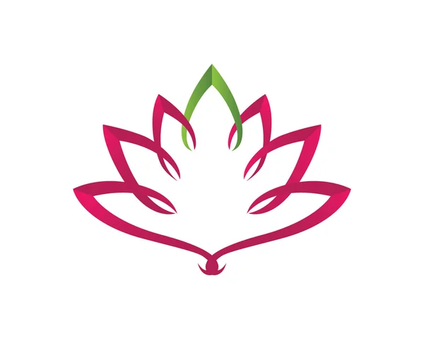 Lotus bloem logo — Stockvector