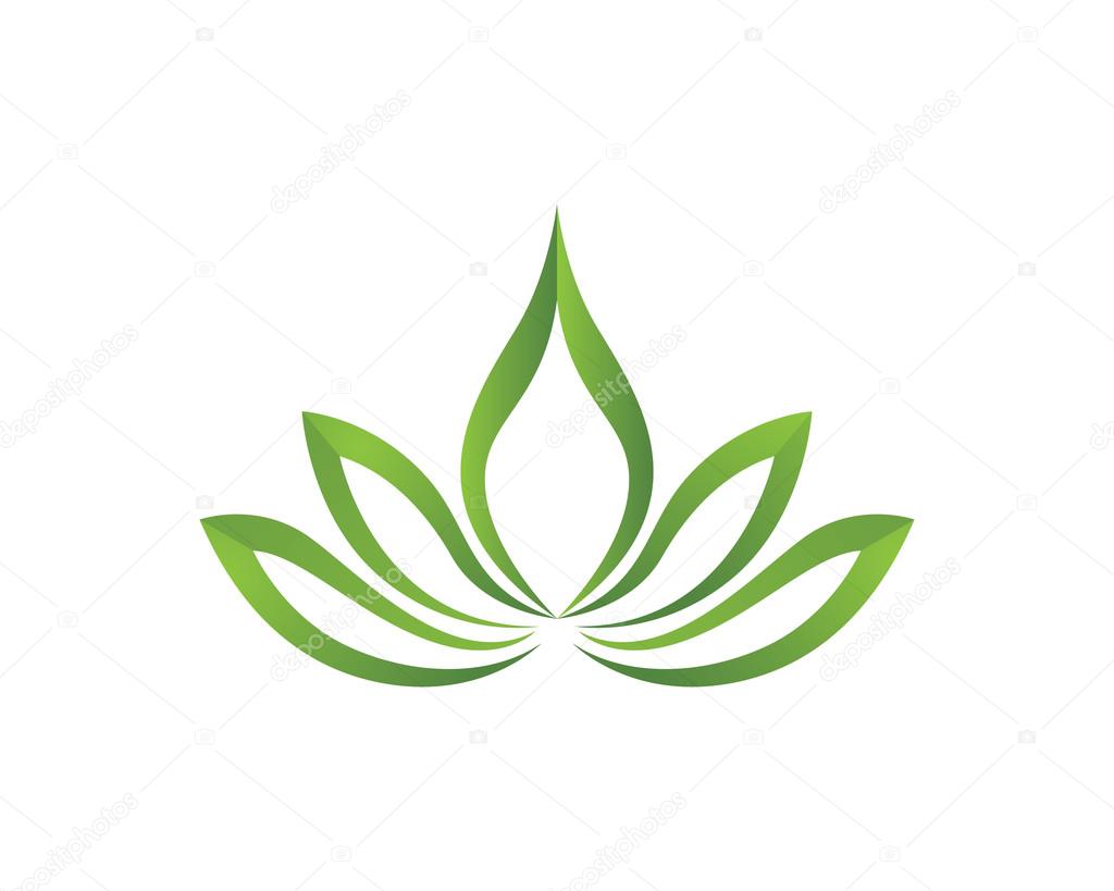 Lotus flower logo template