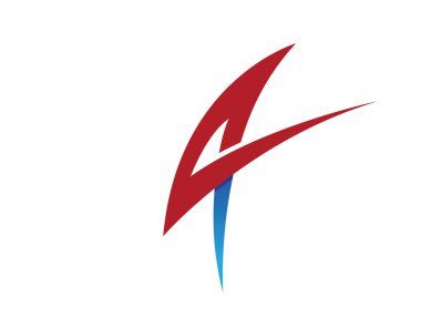 Bir harf logo şablonu