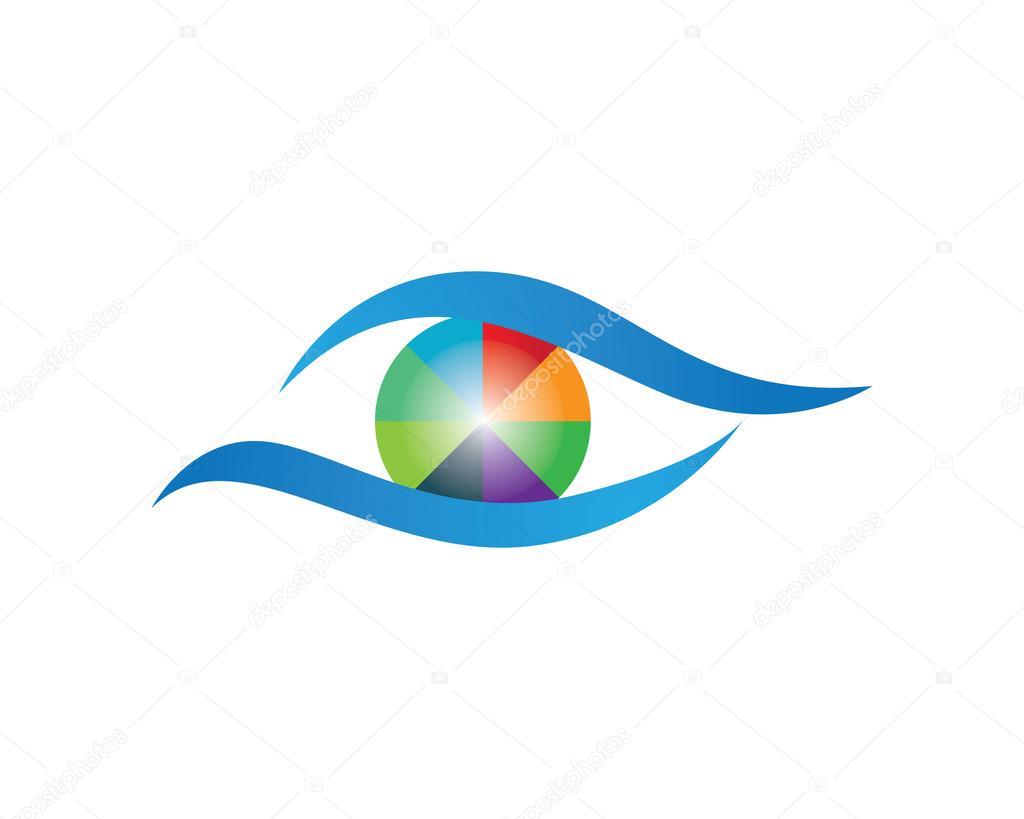 Eyes care template logo