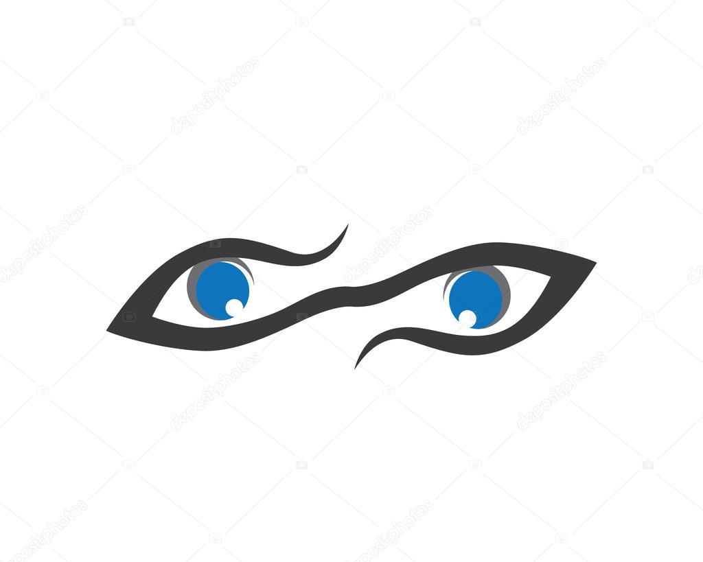 Eyes care template logo