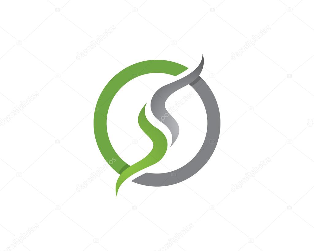 S letter logo template