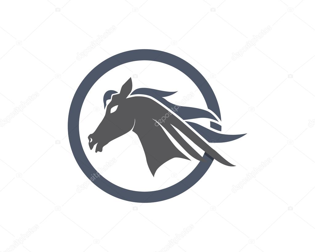 Horse logo animal