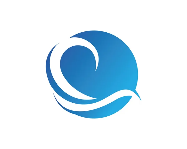 Wave water beach logo — Stock Vector