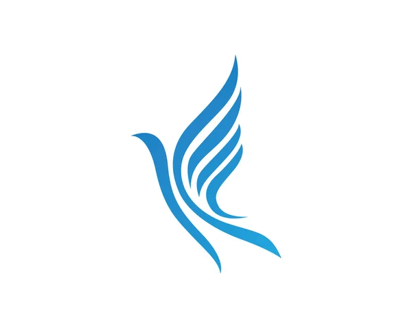 Fågel vingar logotyp — Stock vektor