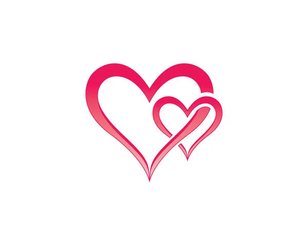 Logotipo coração amor — Vetor de Stock