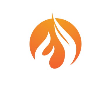 Yangın alevleri simgesi Logo şablonu